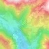 Topografische kaart Delaz Inferiore, hoogte, reliëf