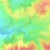 Topografische kaart Charneuve, hoogte, reliëf