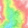 Topografische kaart Loz, hoogte, reliëf