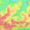 Topografische kaart Traimont, hoogte, reliëf