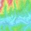 Topografische kaart Sévirac, hoogte, reliëf