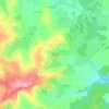 Topografische kaart Villedonné, hoogte, reliëf