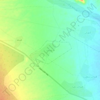 Topografische kaart Islamabad, hoogte, reliëf