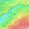 Topografische kaart Nivezé, hoogte, reliëf