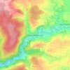 Topografische kaart Gollmuthhausen, hoogte, reliëf