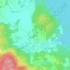 Topografische kaart Glava, hoogte, reliëf