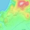 Topografische kaart Llithfaen, hoogte, reliëf