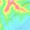 Topografische kaart Molvena, hoogte, reliëf