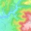 Topografische kaart Aurouze, hoogte, reliëf