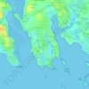 Topografische kaart Larmor, hoogte, reliëf