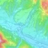 Topografische kaart Pedona, hoogte, reliëf