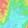 Topografische kaart Les Échelets, hoogte, reliëf
