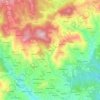 Topografische kaart Foglio, hoogte, reliëf
