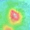 Topografische kaart Iso-Syöte, hoogte, reliëf