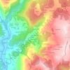 Topografische kaart Rego de Abaixo, hoogte, reliëf