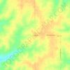 Topografische kaart Blue Ridge, hoogte, reliëf