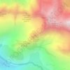 Topografische kaart Soum des Canalisses, hoogte, reliëf