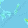 Topografische kaart Isla Carenero, hoogte, reliëf