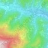 Topografische kaart Quaglia, hoogte, reliëf
