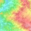 Topografische kaart Ruvina, hoogte, reliëf