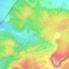 Topografische kaart Cervière, hoogte, reliëf