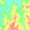 Topografische kaart Pantanoso, hoogte, reliëf