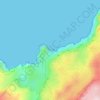 Topografische kaart Cova de ses Bruixes, hoogte, reliëf