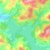 Topografische kaart Blaisy, hoogte, reliëf