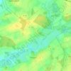 Topografische kaart Baaste, hoogte, reliëf