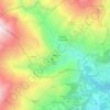 Topografische kaart Bagneri, hoogte, reliëf