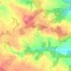 Topografische kaart Tréluban, hoogte, reliëf