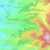 Topografische kaart Tawangmangu, hoogte, reliëf