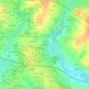 Topografische kaart Le Val Morel, hoogte, reliëf