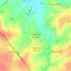 Topografische kaart Claybrooke Magna, hoogte, reliëf