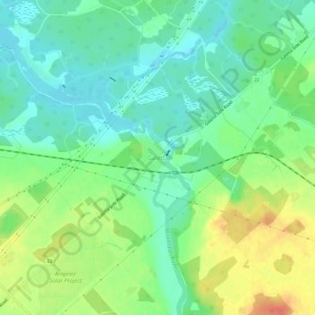 Topografische kaart Galetta, hoogte, reliëf