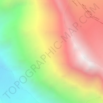 Topografische kaart Hindu Kush, hoogte, reliëf