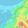 Topografische kaart Larrun, hoogte, reliëf