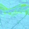 Topografische kaart Heinenoord, hoogte, reliëf