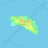 Topografische kaart Menorca, hoogte, reliëf
