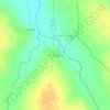 Topografische kaart Gavarawada, hoogte, reliëf