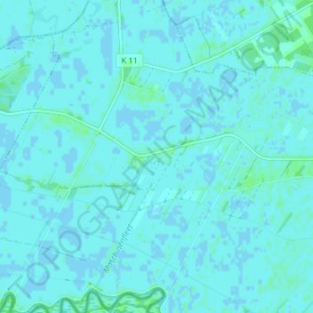 Topografische kaart Vierhausen, hoogte, reliëf