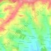 Topografische kaart La Daguerie, hoogte, reliëf
