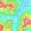 Topografische kaart Oetmannshausen, hoogte, reliëf