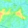 Topografische kaart Vijfwegen, hoogte, reliëf