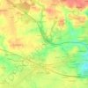 Topografische kaart Kerbras, hoogte, reliëf