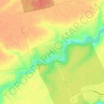 Topografische kaart Zboiu, hoogte, reliëf