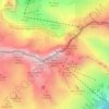 Topografische kaart Monte Forato / Prestreljenik, hoogte, reliëf