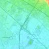 Topografische kaart Limite, hoogte, reliëf