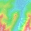 Topografische kaart Saurüsselkopf, hoogte, reliëf