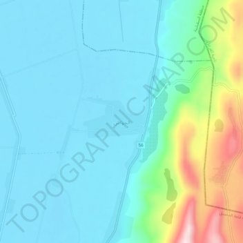 Topografische kaart Al Hawash, hoogte, reliëf